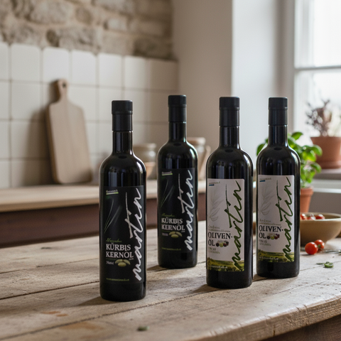 Gemischtes Öl-Bundle - Kürbiskernöl und Olivenöl