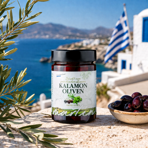 Griechische KALAMON-Oliven, 200g