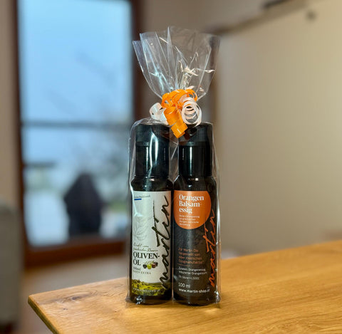 Kleines Öl- und Essig-Geschenkset (Orange)