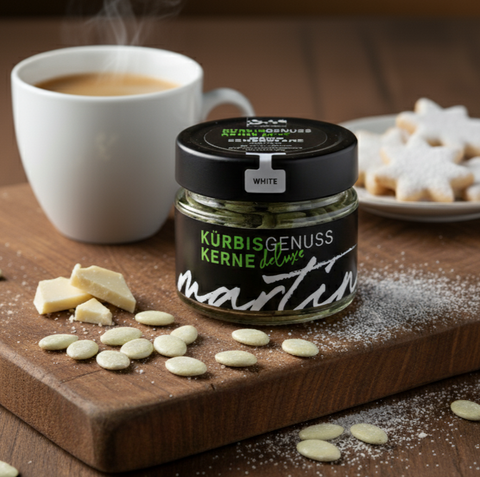 Kürbis-Genusskerne - Weiße Schokolade, 90g